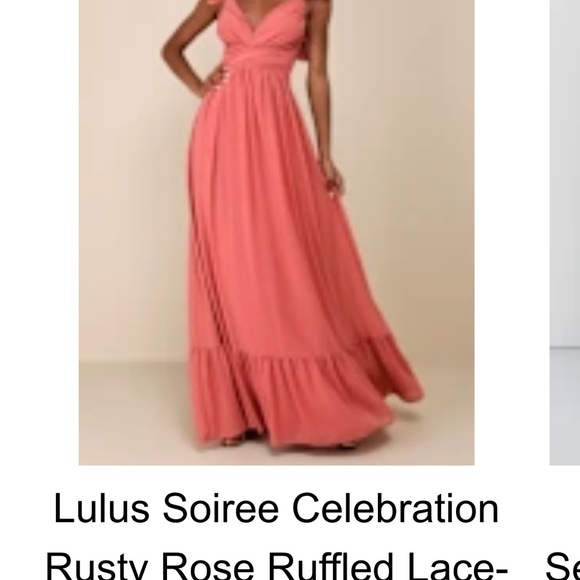 Lulu's Terracotta Ruffled Maxi Dress - Picture 4 of 4